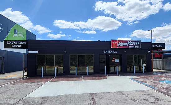 Kwik Koffee Rockingham drive thru store front image