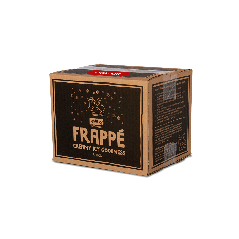 3kg box of Chokolat Frappe with Frappe branding