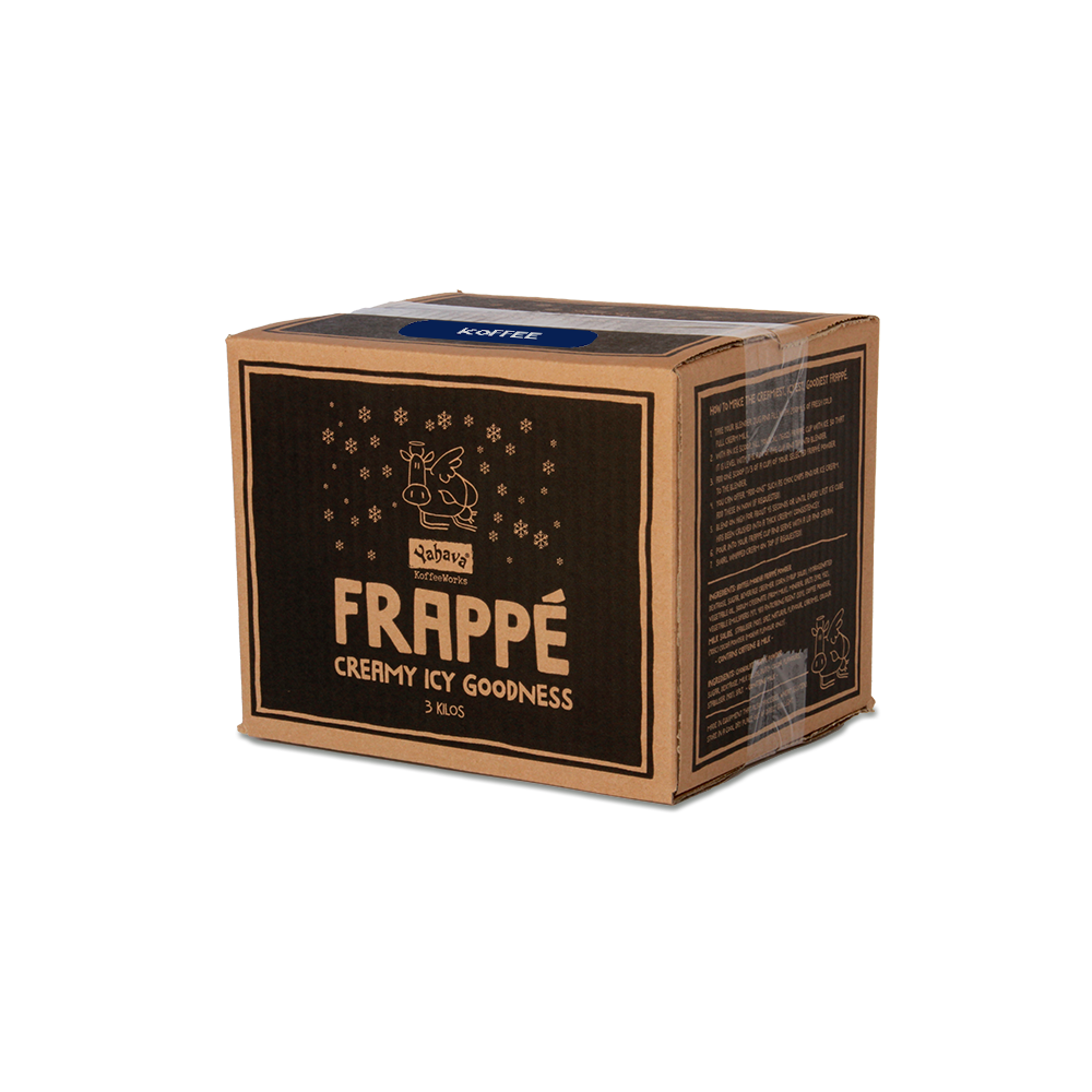 Box of Koffee Frappe with branding and product details