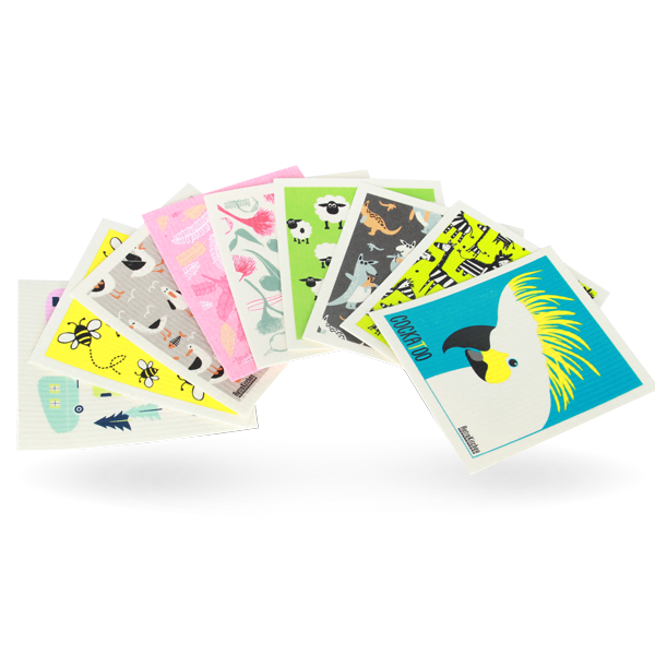 Shop Yahava's retro compostable retro kitchen sponges both online and in-store