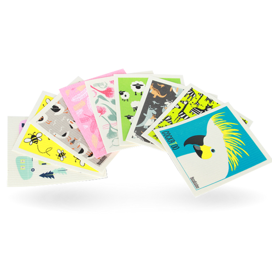 Shop Yahava's retro compostable retro kitchen sponges both online and in-store